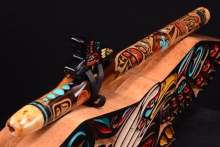 Ironwood (desert) Native American Flute, Minor, Mid A-4, #F44K (8)
